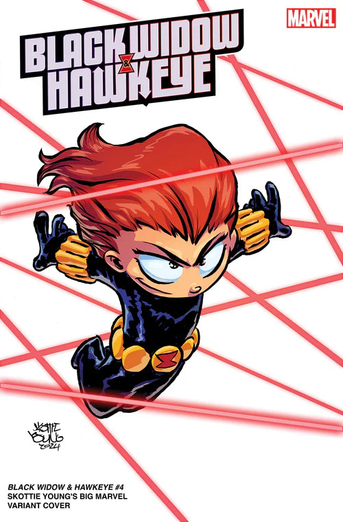 Skottie Young's Big Marvel Variant Black Widow & Hawkeye #4