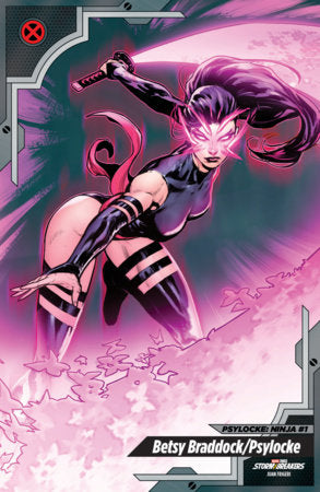 Psylocke: Ninja #1 Juan Frigeri X-Men Trading Card Variant available at TelComics
