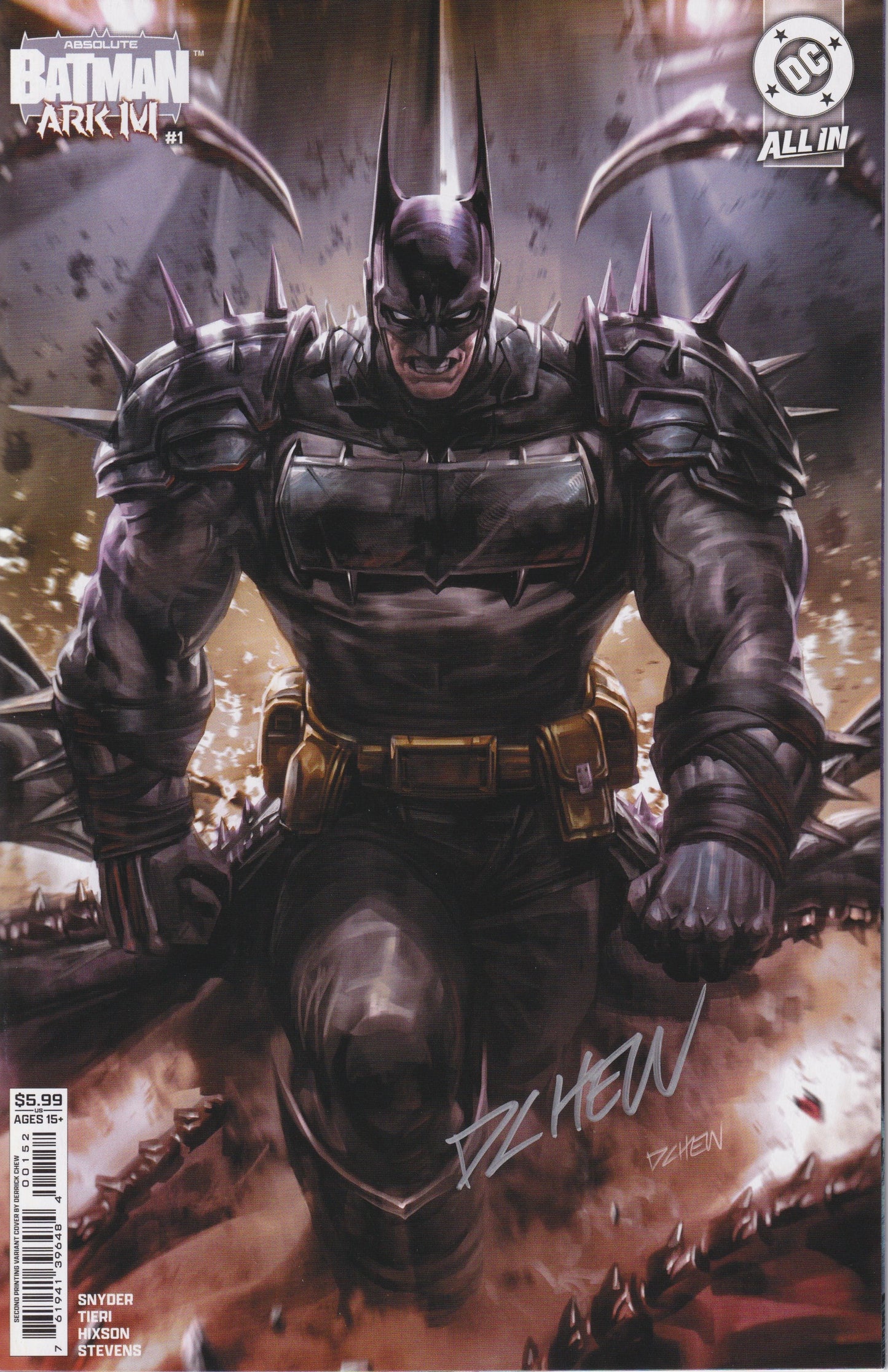Absolute Batman ARK-M Special #1 2nd Printing Cvr B Chew Signed