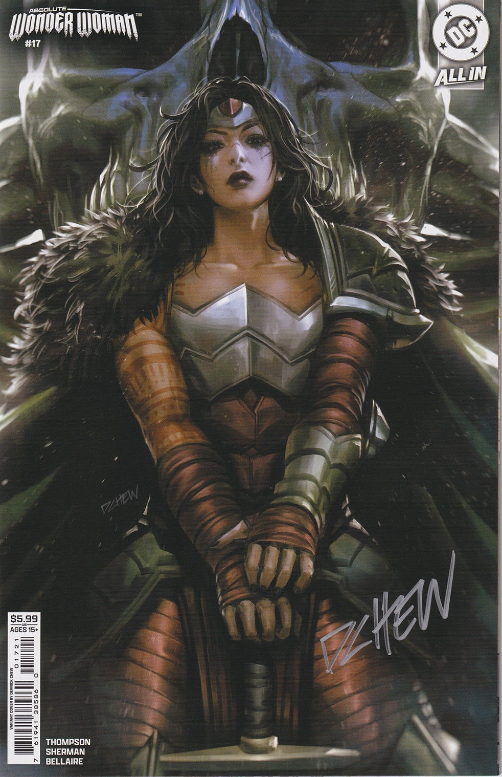 Absolute Wonder Woman #17 Cover B Derrick Chew Signed