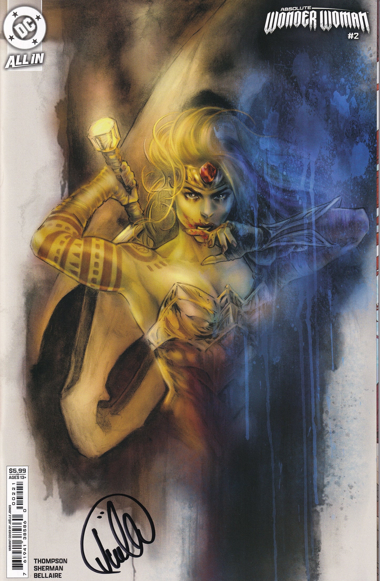 Absolute Wonder Woman #2 Cover B Joelle Jones Signed