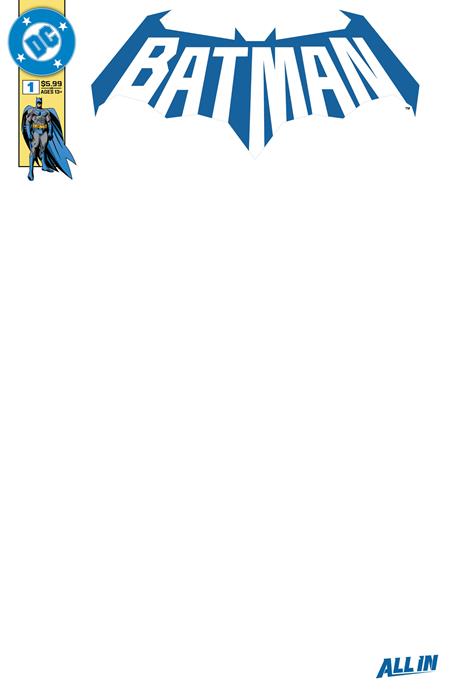 Batman #1 Cover K Blank Sketch Card Stock