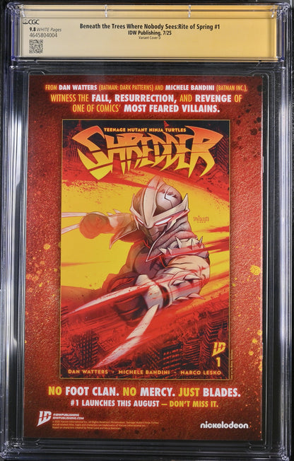 Beneath the Trees Where Nobody Sees Rite of Spring Skottie Young CGC 9.8 Yellow