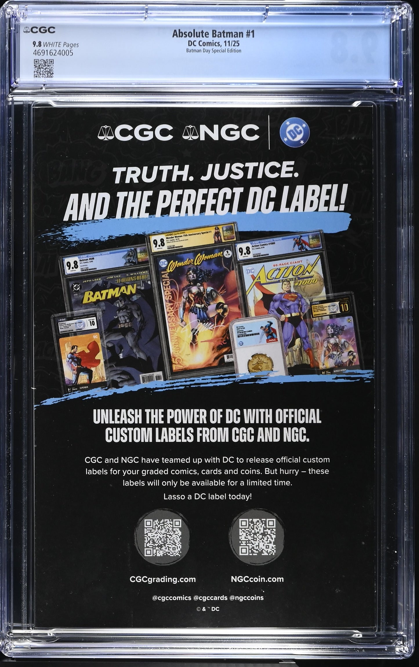 Absolute Batman #1 - Batman Day 9th Printing CGC 9.8