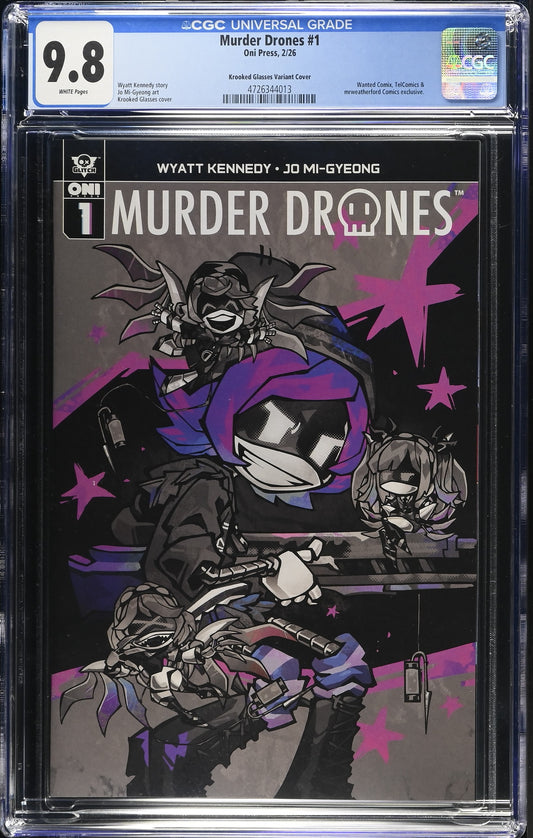 Murder Drones #1 2nd Printing TelComics Exclusive CGC 9.8 available at TelComics