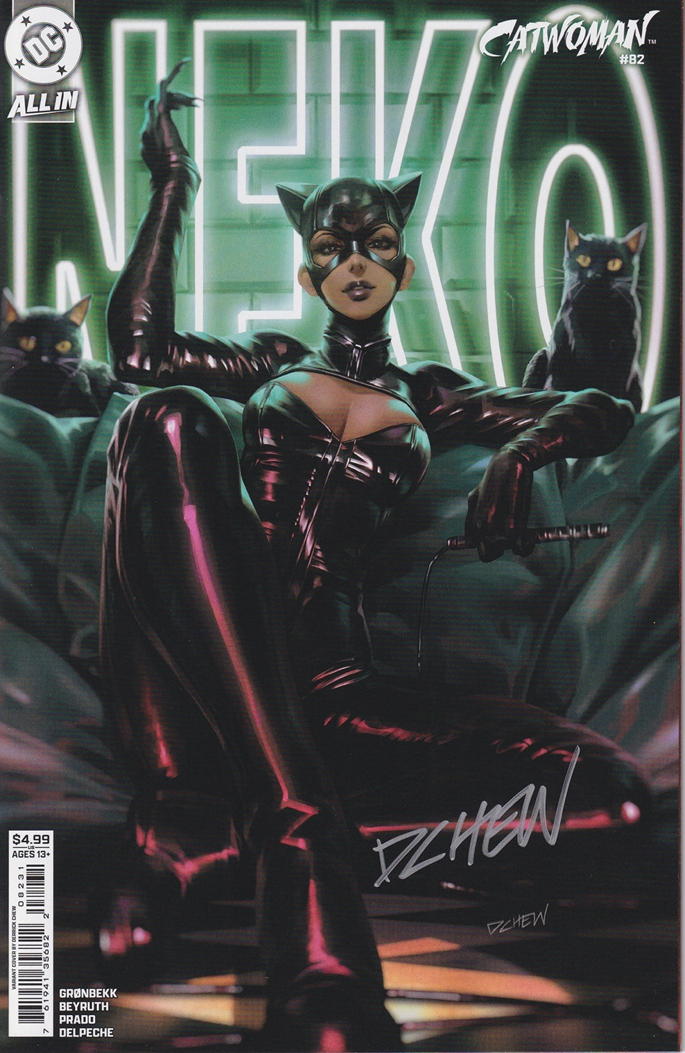 Catwoman #82 Cover C Derrick Chew Signed