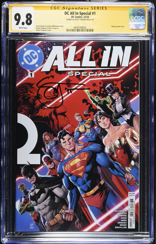 DC All In Special #1 Signed by Scott Snyder CGC 9.8