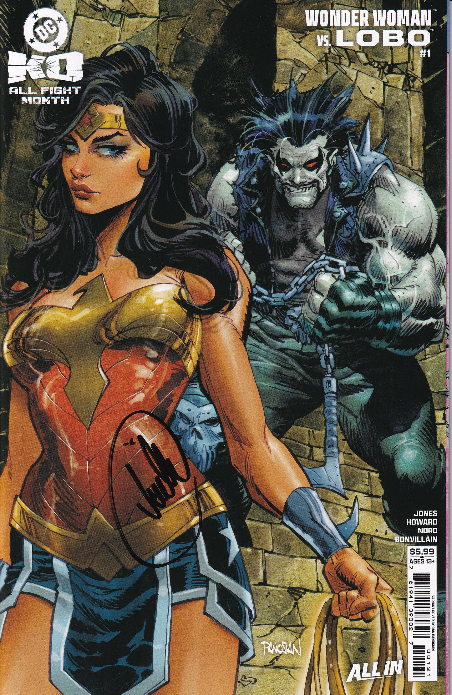DC K.O. Wonder Woman Vs Lobo #1 Cover B Dan Panosian