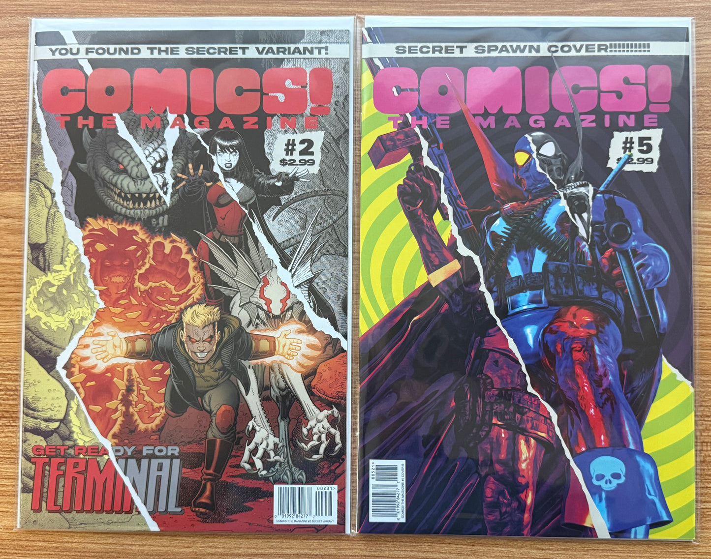 Comics The Magazine #2 & #5 Secret Variants