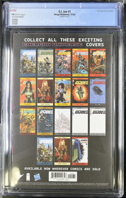 GI Joe #1 Cover Q Jenny Frison Foil Variant CGC 9.8 - Telcomics