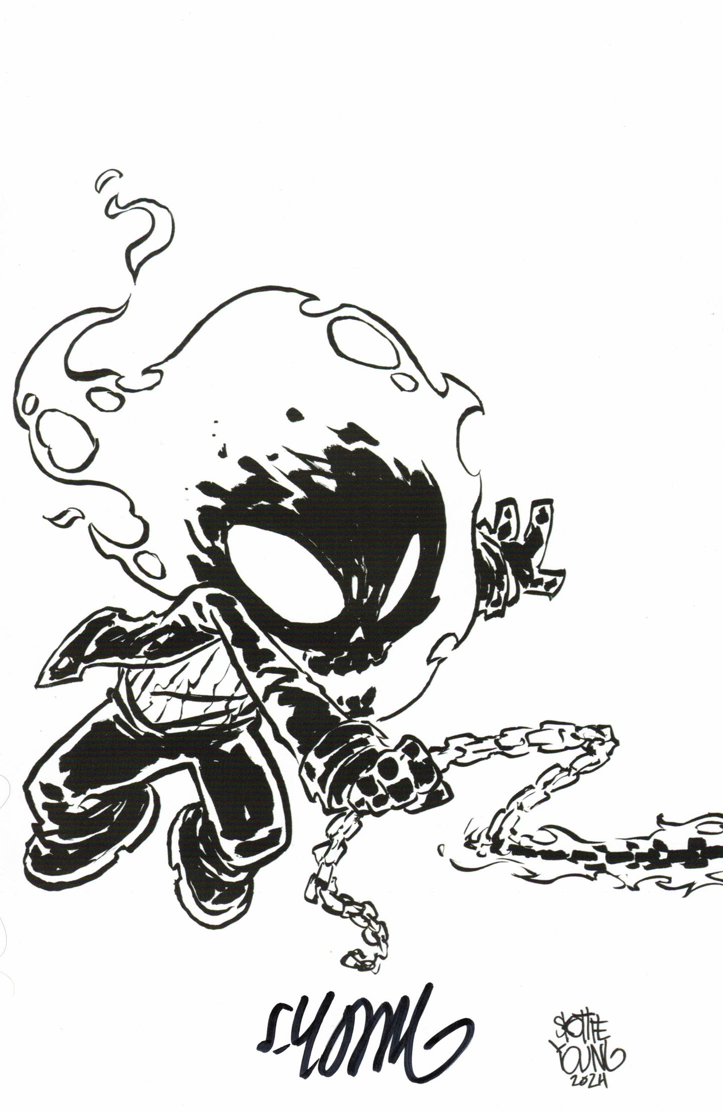 Skottie Young's Ghost Rider Final Vengeance #4 1:50 Ratio Signed