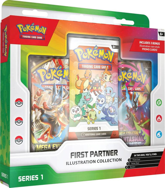 Pokemon - First Partner Illustration Collection (Series 1) - First Partner Collection 2026 available at TelComics