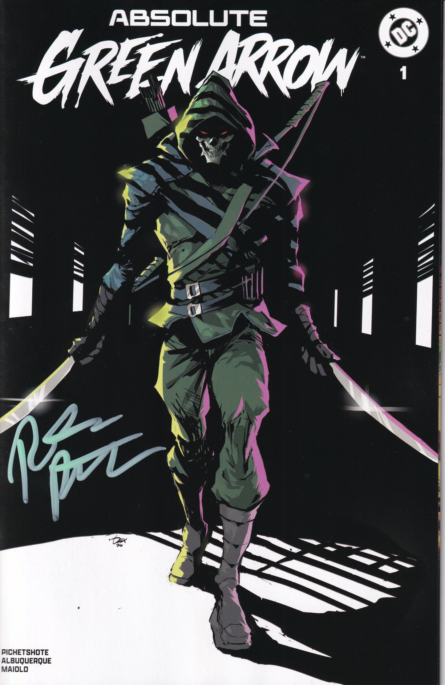 Absolute Green Arrow #1 Dexter Soy Variant Signed by Pornstack