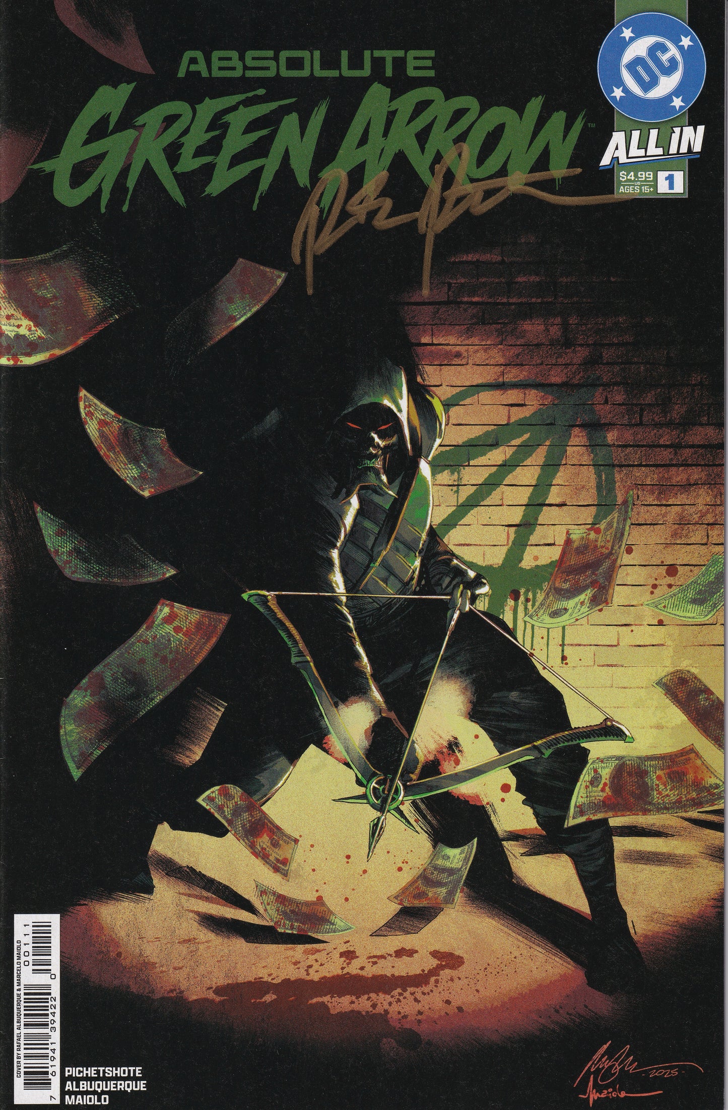Absolute Green Arrow #1 Cover A Signed by Pornsack