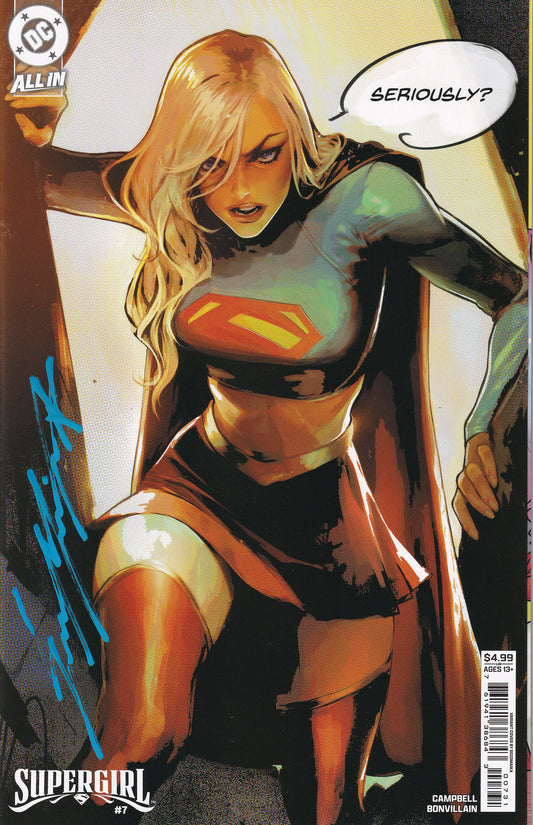Supergirl #7 Cover B Sozomaika Card Stock Signed available at TelComics