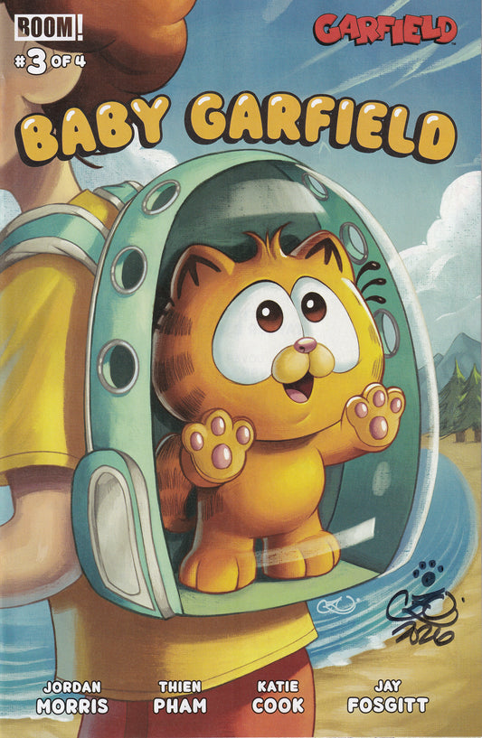 Baby Garfield #3 Cover B Chrissie Zullo-Uminga Signed available at TelComics