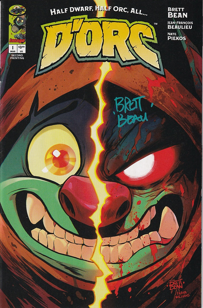 D'ORC #1 2nd Printing Signed by Brett Bean