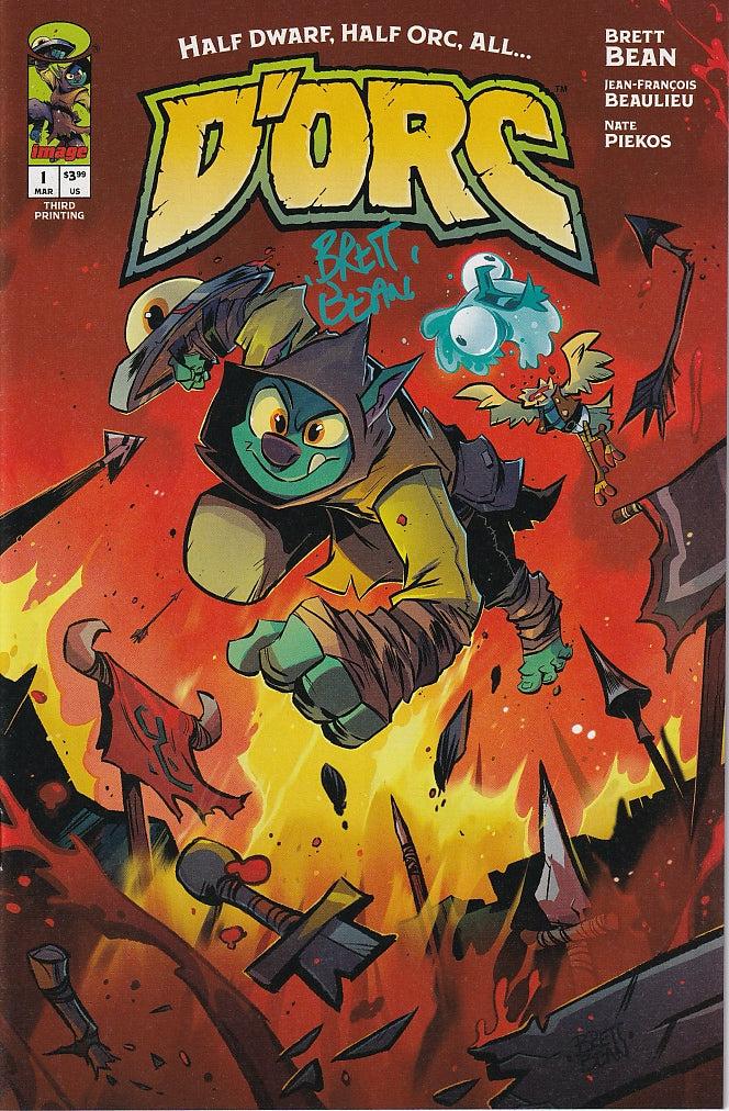 D'ORC #1 3rd Printing Signed by Brett Bean
