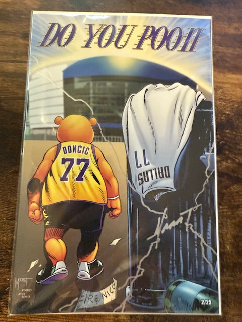 Do You Pooh Luca Doncic Dallas Fan Expo Lightening Signature