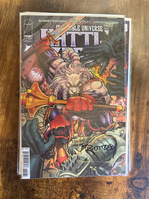 Invincible Battle Beast #1 Cover F 1:50 Ratio Arthur Adams Signed