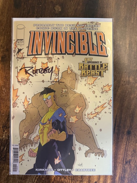 Invincible #19 Foil Reprint 1st App Battle Beast Signed
