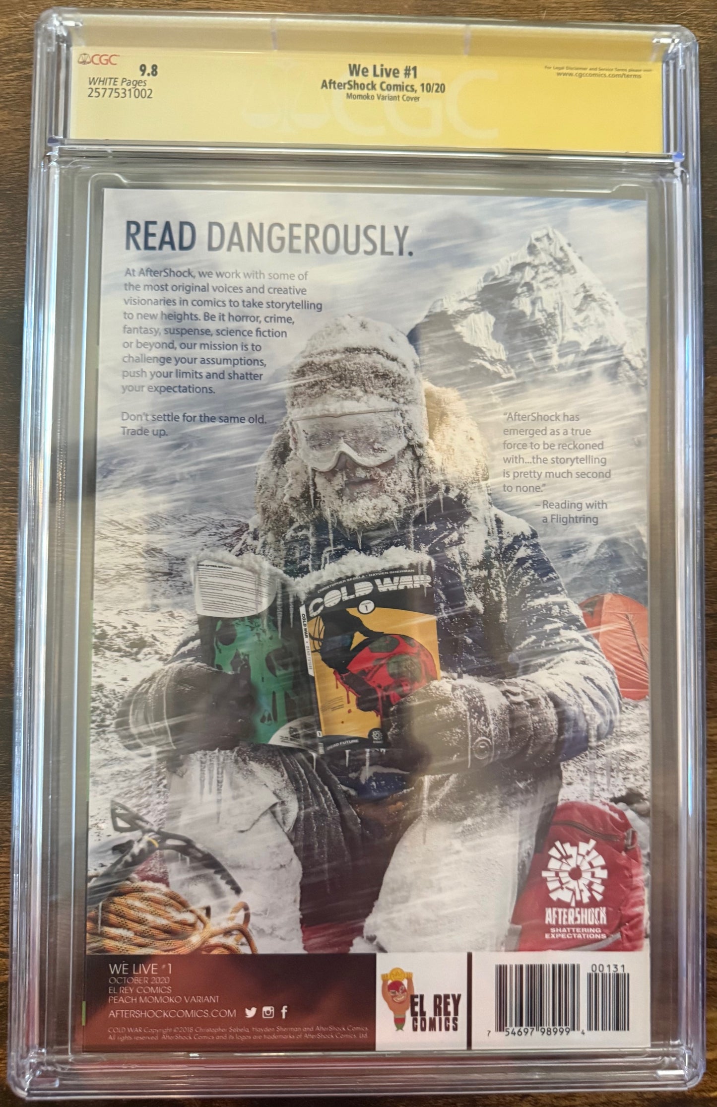 We Live #1 Peach Momoko Signature Series + Sketch CGC 9.8