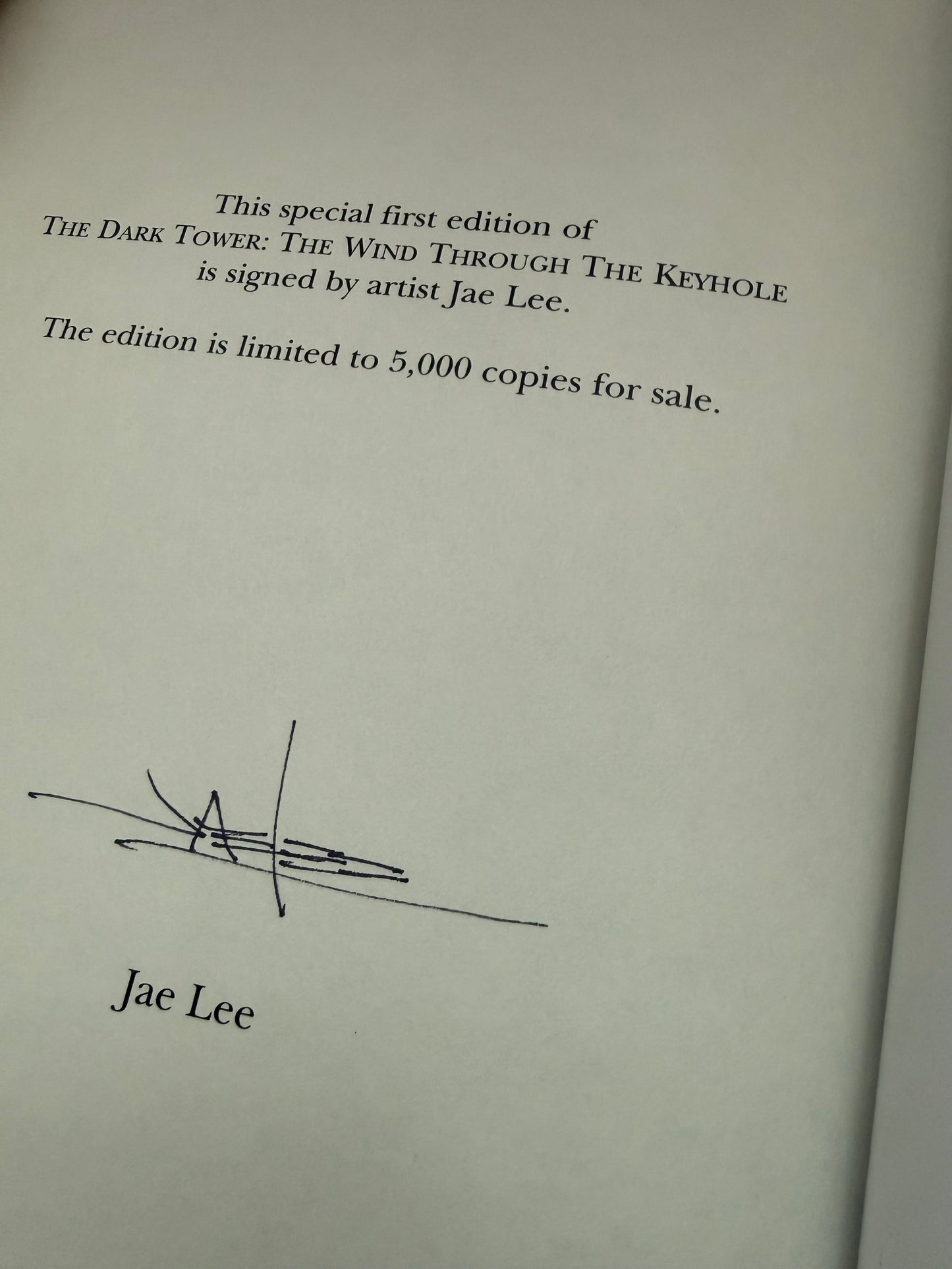 Stephen King The Wind Through the Keyhole Artist Edition Remarked