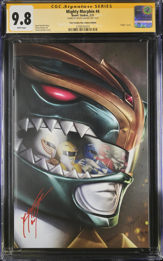 Mighty Morphin #4 Signed by David Sanchez CGC 9.8