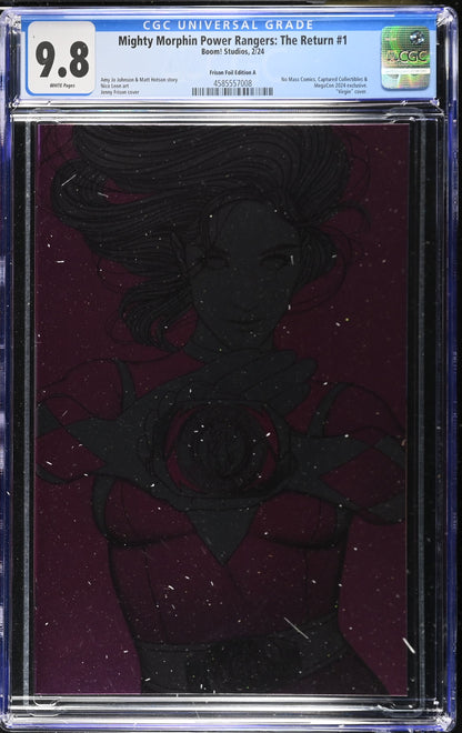 Mighty Morphin Power Rangers: The Return #1 Foil CGC 9.8 Jenny Frison