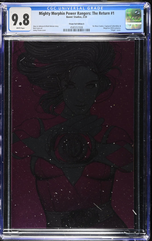 Mighty Morphin Power Rangers: The Return #1 Foil CGC 9.8 Jenny Frison