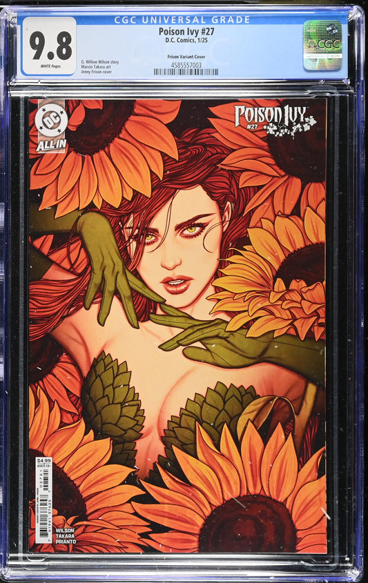 Poison Ivy #27 Cover B Jenny Frison Card Stock CGC 9.8 - Telcomics