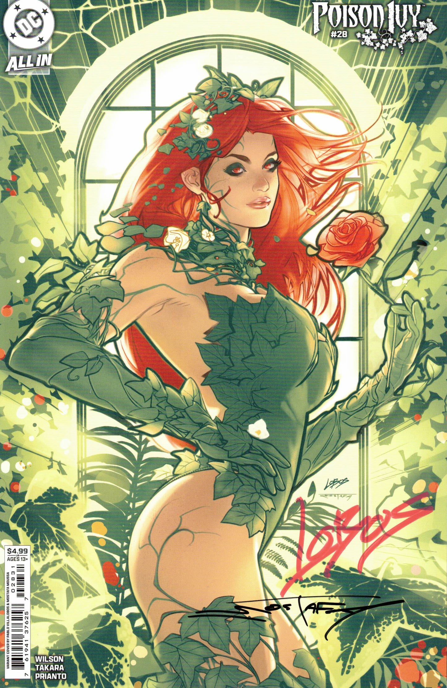 Poison Ivy #28 - Pablo Villalobos Double Signed by Lobos/Mustafa