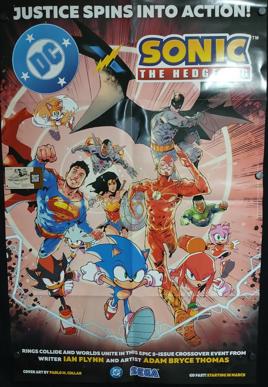 Sonic the Hedgehog Promo Poster 24"x36"