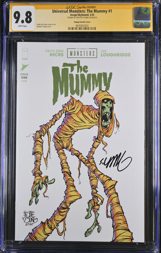 Universal Monsters The Mummy #1 Skottie Young CGC 9.8 Yellow