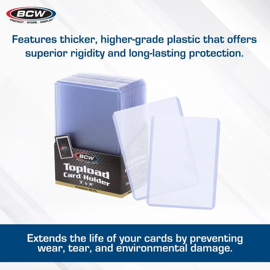 BCW  3x4 Topload Card Holder - Premium available at TelComics