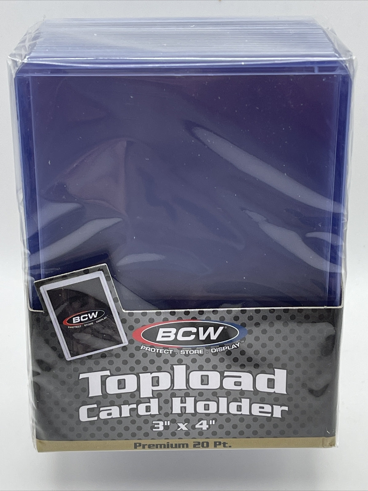 BCW  3x4 Topload Card Holder - Premium