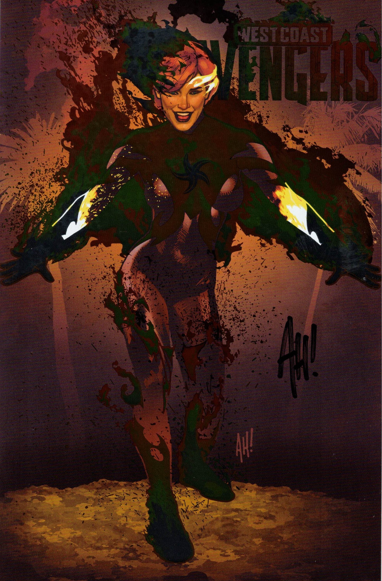 West Coast Avengers #1 Adam Hughes Foil Signed - Telcomics