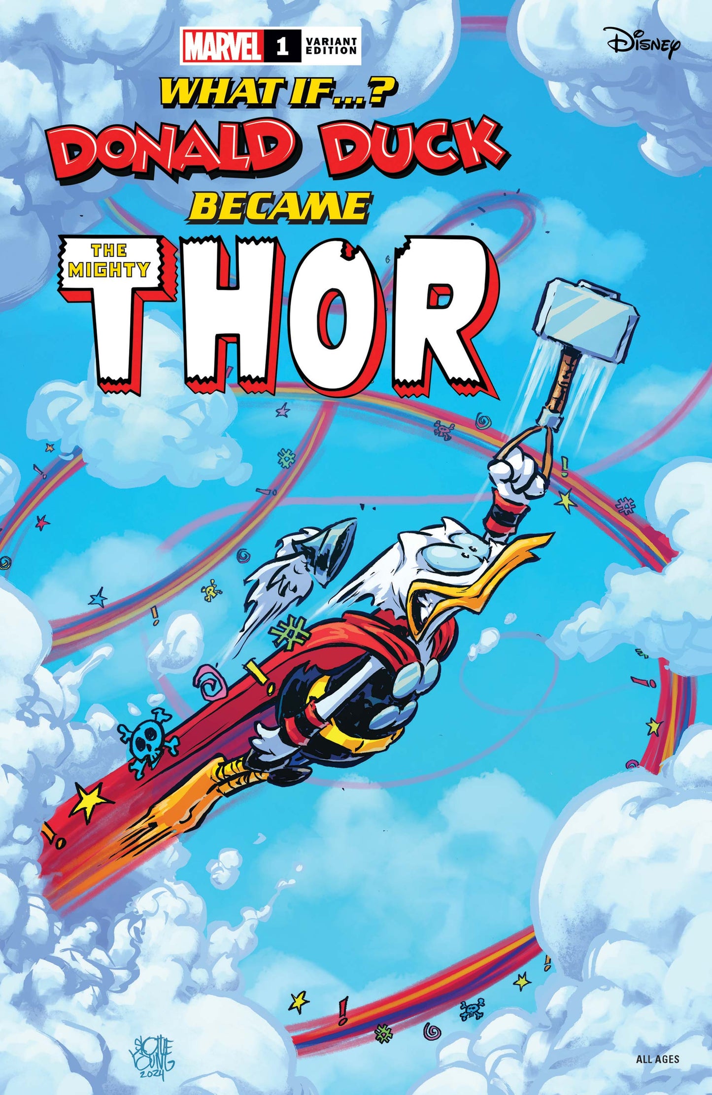 What If...? Donald Duck Became The Mighty Thor #1 Skottie Young
