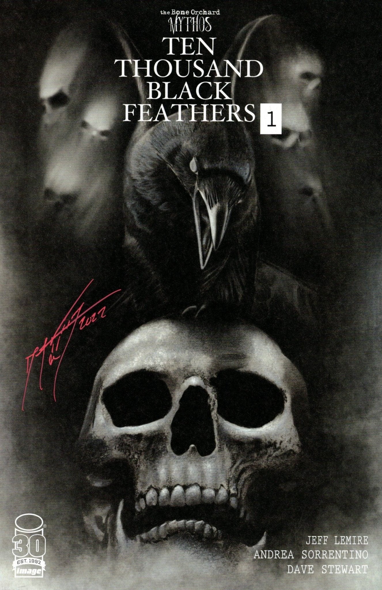 Bone Orchard: Ten Thousand Black Feathers #1 David Sanchez Signed - Telcomics