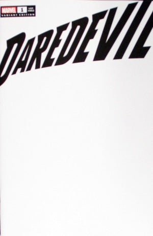 DareDevil #1 Blank Cover Variant - Telcomics75960620531800151