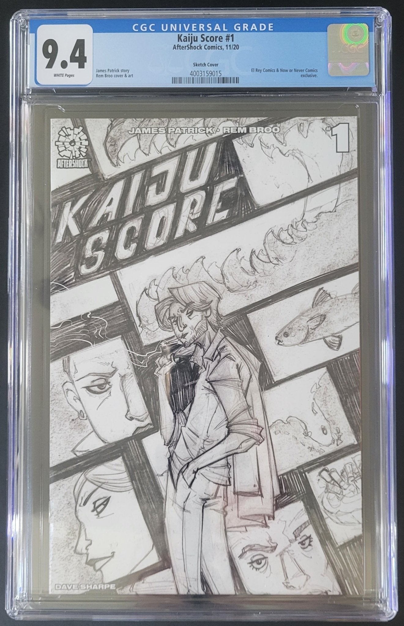 Kaiju Score #1 El Rey Exclusive 9.4 CGC Blue Label - Telcomics