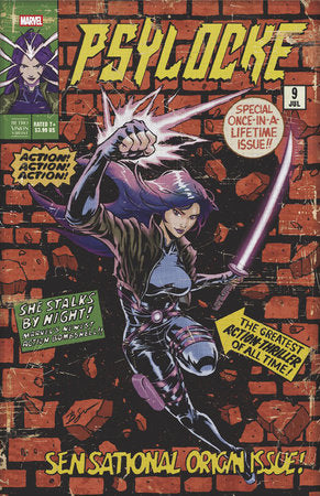 Psylocke #9 Benjamin Su Retrovision Variant - Telcomics