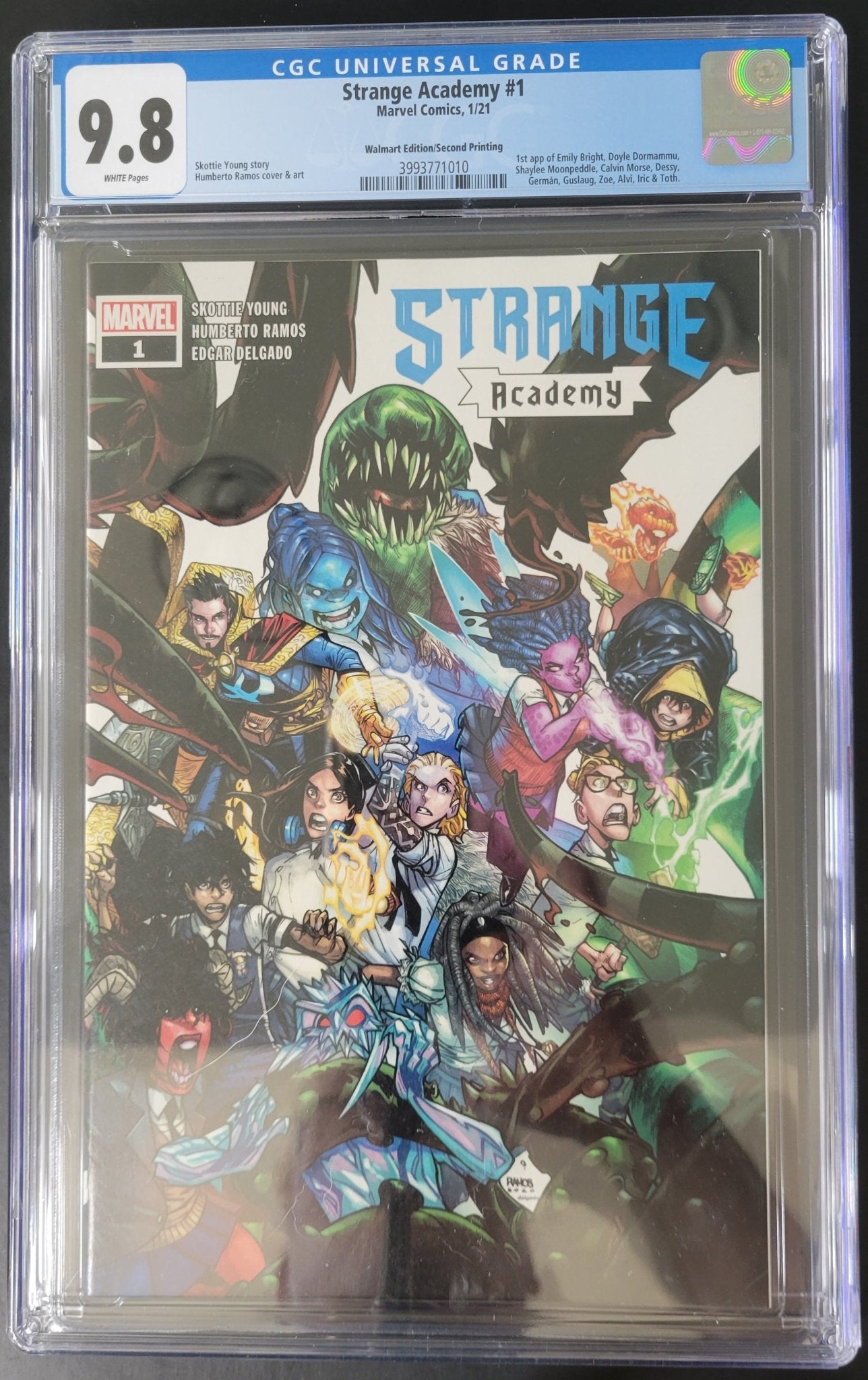 Strange Academy #1 Second Printing Walmart Edition 9.8 CGC Blue Label - Telcomics