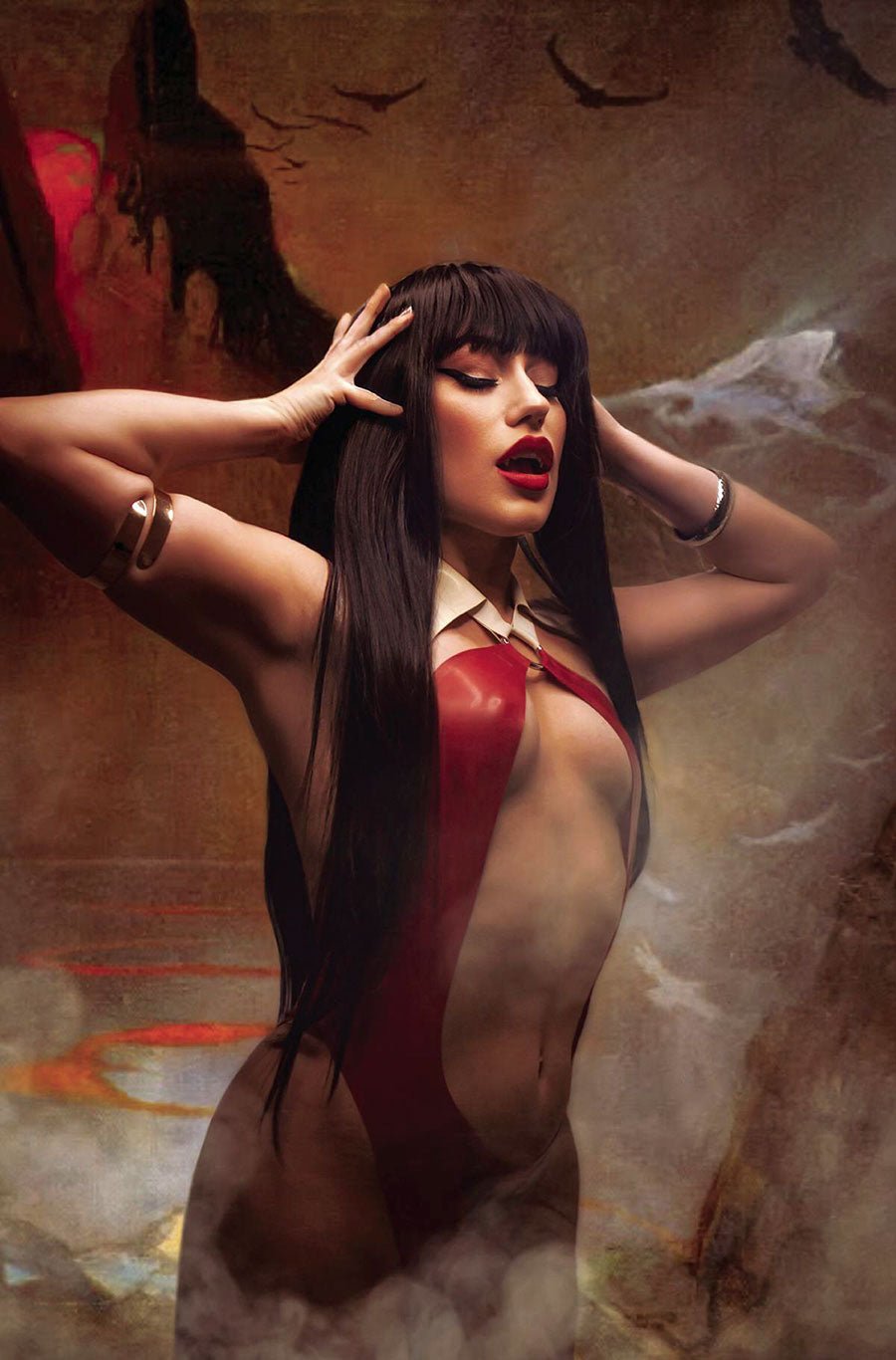 Vampirella Dead Flowers #2 Cover H - Rachel Hollon Cosplay Photo Virgin Cover 1:15 - Telcomics