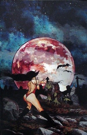 Vampirella Dead Flowers #2 Cover I - Sara Frazetta & Bob Freeman Full Art Incentive 1:15 - Telcomics