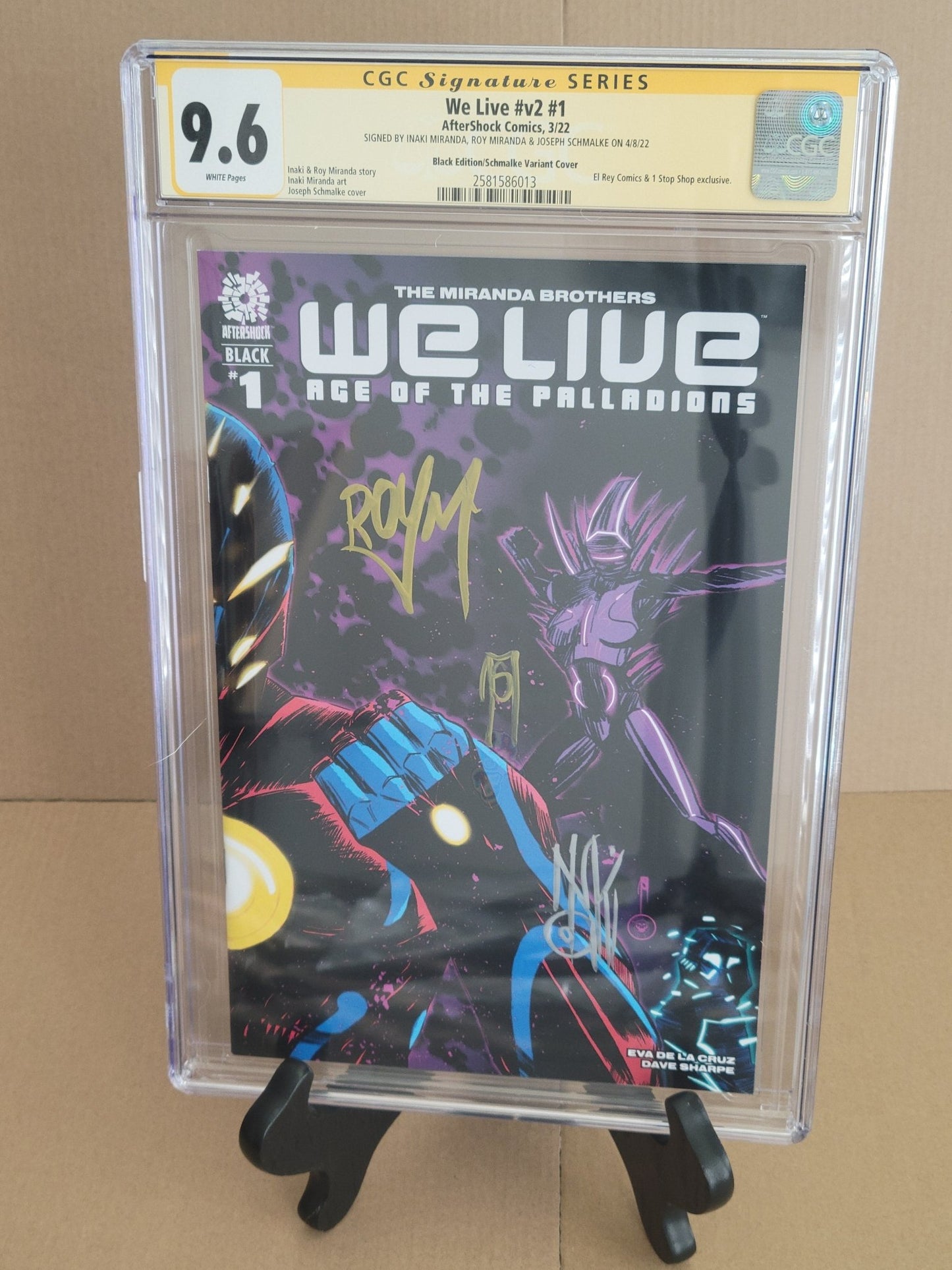 We Live: Age of the Palladians #1 Black Joseph Schmalke 9.6 CGC Yellow Label - Telcomics